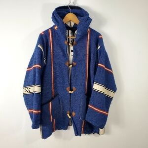 Vintage 90s Colorful Button Pocket Bohemian Jacket - Size L/XL